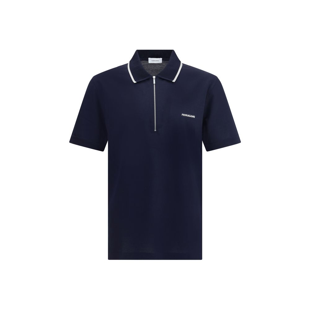 Ferragamo Zip Polo Shirt